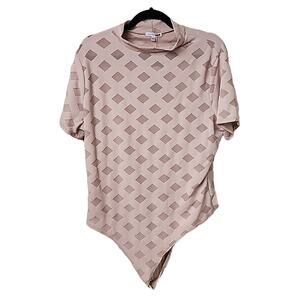 Fashion Nova Edges That Scratch Short Sleeve Bodysuit Womens Plus Size 2X NEW